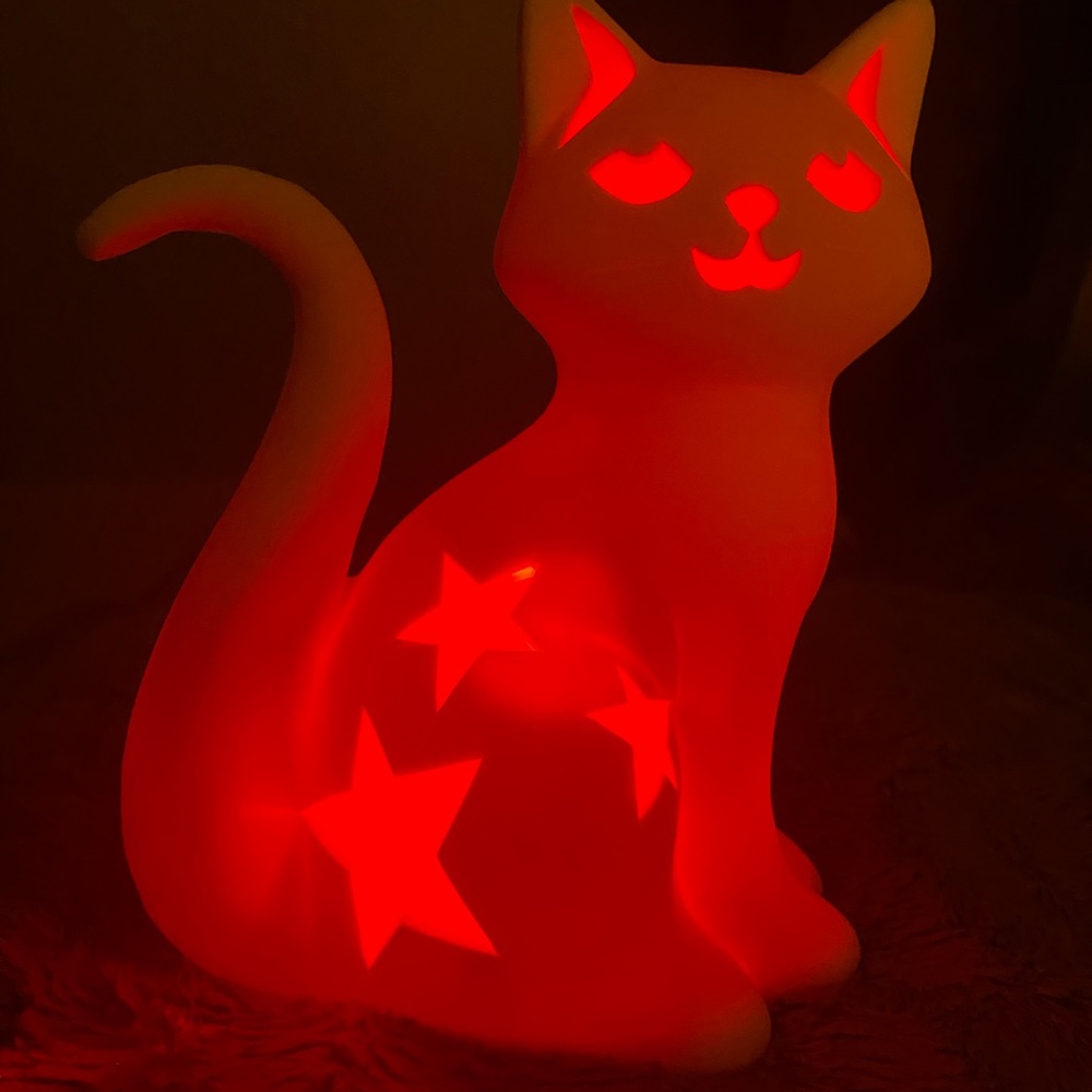 Ceramic led cat lamp - Picture 6 of 9